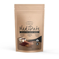 Medidate Coffee Alternative - Roasted Date Seeds + Carob - Naturally Occurring Prebiotics | Polyphenols | Caffeine & Acid Free (12 Oz. / 25 Servings)