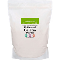 Nunaturals Unflavored Beef Gelatin Powder, Instantly Thickens, Stabilizes, And Texturizes, 5 Lb