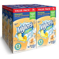 Wyler's Light Singles To Go Powder Packets, Water Drink Mix, 16 Count, 6 Boxes (96 Single Servings) (Pineapple Mango Lemonade)