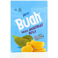 Jan's Buah Dried Jackfruit Bites - Experience Real Fruit, Gluten-Free, Sweet & Crunchy, Ready-To-Eat, Perfect For Anytime Snacking | 7.05 Oz (Pack Of 1)