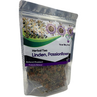 Pasiflora Tila Tea Linden Passionflower Tea, Quiere Te, Herbal Mix, 5.3 Oz (150 Grams), Up To 100 Cups, Passiflora Incarnata, Resealable Bag, Product From Mexico, 100% Natural, Infusion Herbal Tea