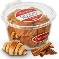 Cinnamon Rugelach | Dairy-Free, Nut-Free, Ou Kosher-Certified Mini Croissants | Breakfast Pastry | Coffee And Tea Snack | Bakery Fresh Pastries - 14 Oz. | Reisman's Bakery