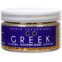 Greek Seasoning - Herbs Seasoning - Mediterranean Diet Cooking Spices - Salad Mix Seasoning - Pizza Seasoning - Lamb Rub Seasoning - Gluten Free Spices - Vegan Seasoning - World Seasonings Go Greek