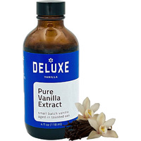 Pure Vanilla Extract For Baking (4 Oz) Deluxe Vanilla Gourmet Vanilla Made From Real Vanilla Beans For Rich Flavor