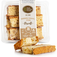 Dijas Natural Foods, Crunchy Fat Free Biscotti Cookie, All Natural Preservative Free Ingredients, Delicious Low Calorie Snack (5 Ounces, Bourbon Caramel Pecan)