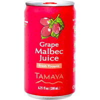 Tamaya Malbec Grape Juice, Nfc, Fresh Squeezed Pressed Juice With No Sugar Added - Delicious Refreshing Juice - No Gluten, Vegan Friendly - Refreshing And Nutritious Beverages, Not From Concentrate 6.75 Fl Oz Mini Cans, Pack Of 12, Chile