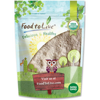 Food To Live Organic Barley Flour, 2 Pounds - Non-Gmo, Stone Ground From Whole Hulled Barley, Fine, Kosher, Vegan, Bulk. Rich In Fiber. Perfect For Flour Blends. Great For Baking. Product Of The Usa.