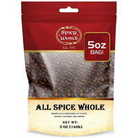 Allspice Whole Berries 5 Ounce Bag - By Spicy World (All Spice) | All Spice Pimento Jamaica Pepper For Cooking & Seasoning | Versatile Berry For Curries, Soups And Even Pastries
