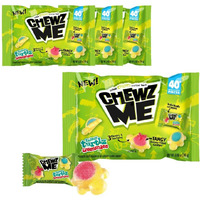 Chewzme Tangy Turtlz Gummies, Individually Wrapped Turtle Shaped Jelly-Filled Gummy And Chewy Candy In Assorted Flavors, 8.46 Ounce (Pack Of 4)