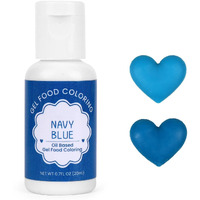 Oil Based Food Coloring For Chocolate, 20Ml Edible Navy Blue Oil Based Food Coloring Gel For Cake Decorating, Sugar, Candy Melts, Baking, Cookies, Icing Frosting, Meringues, Cream- 0.7 Fl. Oz(Navy Blue)