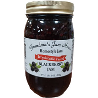 Blackberry Jam, Grandmas Jam House, Homestyle Jam , 1 Pint (1 Jar)