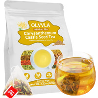 Olvvla - Liver Care Tea - 6G X 20 Count Tea Bags - Chrysanthemum Cassia Seed Tea For Healthy Liver - Daily Liver Nourishing Tea - Liver Detox & Stress Relief
