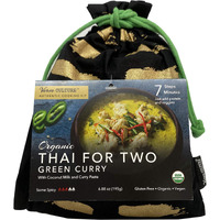 Thai For Two Cooking Kit By Verve Culture | Usda-Organic Green Curry Cooking Kit | Authentic Thai Cuisine | Unique Cooking Gift Set | Vegan, Gluten-Free | Made In Thailand