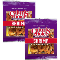 Cajun Shrimp Seasoning Mix .3 Oz Cajun's Choice Louisiana Foods (2 Pack)