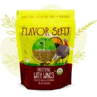 Flavor Seed Anything With Wings Organic Wing Dust Poultry Rub & Turkey Brine Mix. Chicken Wing Seasoning. Gluten Free Seasonings And Spices For Cooking. Preservative Free, Non Gmo, Keto, Paleo, Kosher, Dairy Free, Vegan. 5 Oz. Pouch