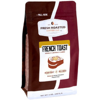 Fresh Roasted Coffee, French Toast Flavored Coffee, 12 Oz, Medium Roast, Kosher, Ground