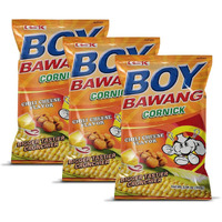 Boy Bawang Cornick, Chili Cheese - Crispy Tasty & Gluten-Free Corn Nuts 3.54 Ounces (100G), 3 Pack