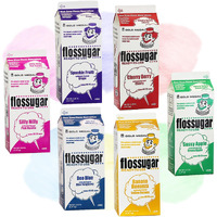 Cotton Candy Sugar Floss-Six Pack 52Oz Cartons-Mix & Match-18 Flavor Choices