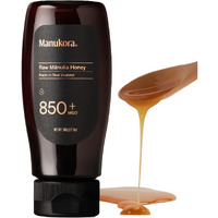 Manukora Raw Manuka Honey, Mgo 850+, New Zealand Honey, Non-Gmo, Traceable From Hive To Hand, Daily Wellness Support - 360G (12.7 Oz), Squeezy Bottle