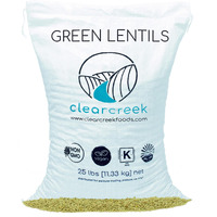Grown In Montana Green Lentils | 25 Lbs | Non-Gmo | Kosher | Vegan | Non-Irradiated