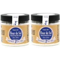 Esprit Du Sel - Fleur De Sel 2 Pack (Two 5.64 Oz Jars) - All Natural Sea Salt - Two Pack Fleur Du Sel (11.28 Total Ounces)