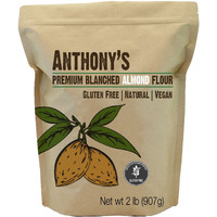 Anthony's Blanched Almond Flour, 2 Lb, Finely Ground, Gluten Free, Non Gmo, Vegan, Keto Friendly