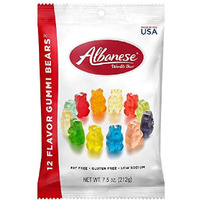 Albanese World's Best 12 Flavor Gummi Bears, 7.5Oz Bag Of Candy (Pack Of 12), Individually Wrapped Soft & Chewy Candy Snacks, Fruity Flavor Assortment
