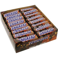 Snickers Single Bar Chocolate Candy, 48 Bars Of 1.86Oz Each.