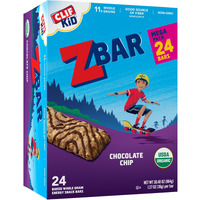Clif Kid Zbar - Chocolate Chip - Soft Baked Whole Grain Snack Bars - Usda Organic - Non-Gmo - Plant-Based - 1.27 Oz. (24 Pack)