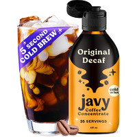Javy Coffee Concentrate - Cold Brew Coffee, Perfect For Instant Iced Coffee, Cold Brewed Coffee And Hot Coffee, 35 Servings - Original Decaf