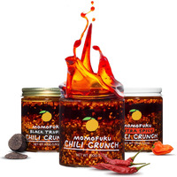 Momofuku Chili Crunch Variety Pack By David Chang, 3 Pack (5.3 Ounces Each), Chili Oil With Crunchy Garlic And Shallots, Spicy Chili Crisp Sauce Or Ramen Topping