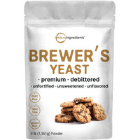 Brewers Yeast Powder For Lactation, 3Lbs (90 Servings) | Debittered Brewers Yeast For Breastfeeding Support | Great For Lactation Cookies & Tea | Rich Vitamin B Complex & Protein Source | Non-Gmo