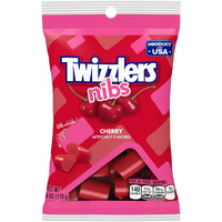 Twizzlers Nibs Cherry Candy Bags, 6 Oz (12 Count)