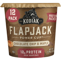 Kodiak Cakes Pancake On The Go, Chocolate Chip & Maple, 2.29 Oz (Pack Of 12)