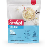 Slimfast Meal Replacement Powder, Original French Vanilla, Shake Mix, 10G Of Protein, 52 Servings