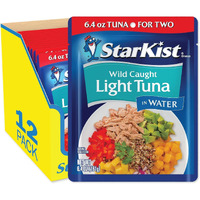 Starkist Chunk Light Tuna In Water - 6.4 Oz Pouch (Pack Of 12)