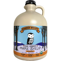 Barred Woods Maple - Half Gallon Jug Organic Pure Vermont Maple Syrup 64 Oz - Grade A Amber Rich