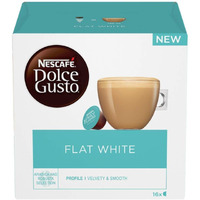 Nescaf   Dolce Gusto Flat White Coffee Pods, 16 Capsules (Pack Of 3 - Total 48 Capsules, 48 Servings)