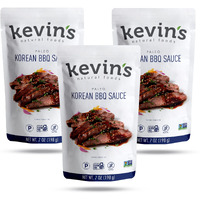 Kevin's Natural Foods Korean Bbq Sauce - Paleo Simmer Sauce - Stir-Fry Sauce, Gluten Free, No Preservatives, Non-Gmo - 3 Pack (Korean Bbq)