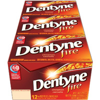 Dentyne Fire Spicy Cinnamon Sugar-Free Gum, 12 Pack