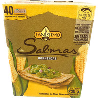 Salmas Horneadas Sanissimo Oven Baked Corn Crackers 40 Pack