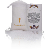 Blessing Salt From The Dead Sea With A Blessing Card (5.3 Ounces/150Gr)