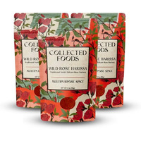 Premium Rose Harissa Spice: A Beautifully Crafted Blend Of Peppers And Organic Rose Petals - Exclusive Small Batch Blend - 2 Oz (3 Packages)