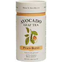 Avocado Leaf Tea Peach Tea - Caffeine-Free | Herbal Tea | Immune Support | Cold Brew Or Hot Tea | 15 Tea Bags -30 Servings (Gluten Free, Non-Gmo)