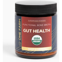 One Farm By Waayb Gut Health, Organic Gut Soothing Blend And Prebiotic Blend, Non-Gmo, Prebiotics With Bone Broth, Turkey Tail Mushroom, Slippery Elm, And Marshmallow Root For Gi Health