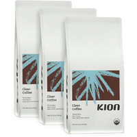 Kion Organic Coffee | Tested For Toxins | Roasted To Maximize Health And Taste | Whole Bean Dark Roast 12 Oz (3 Pack)