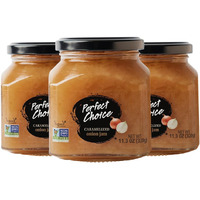 Perfect Choice Caramelized Onion - Delicious Spread On Burgers, Meats, Cheeses & More - Ready-To-Eat - 11.3 Oz (Pack Of 3)