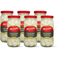 Mezzetta Cocktail Onions | Gluten Free, Keto, Kosher | 16 Fluid Ounce Jar (Pack Of 6)