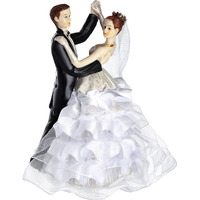 Sotiff Wedding Cake Toppers Bride And Groom Dancing Figurines Cake Topper Wedding Cake Decorations For Wedding And Engagement Party Fun Wedding Couple Figurines Gifts (Dancing Together)