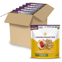 Crunchmaster Gluten-Free Multi-Seed Rosemary & Olive Oil Crackers, 4Oz. (Pack Of 6)